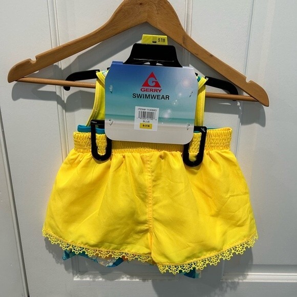 Gerry Girls 3-Piece Youth Tankini & Shorts Swimsuit Set SIZE S(7/8) - Picture 6 of 6